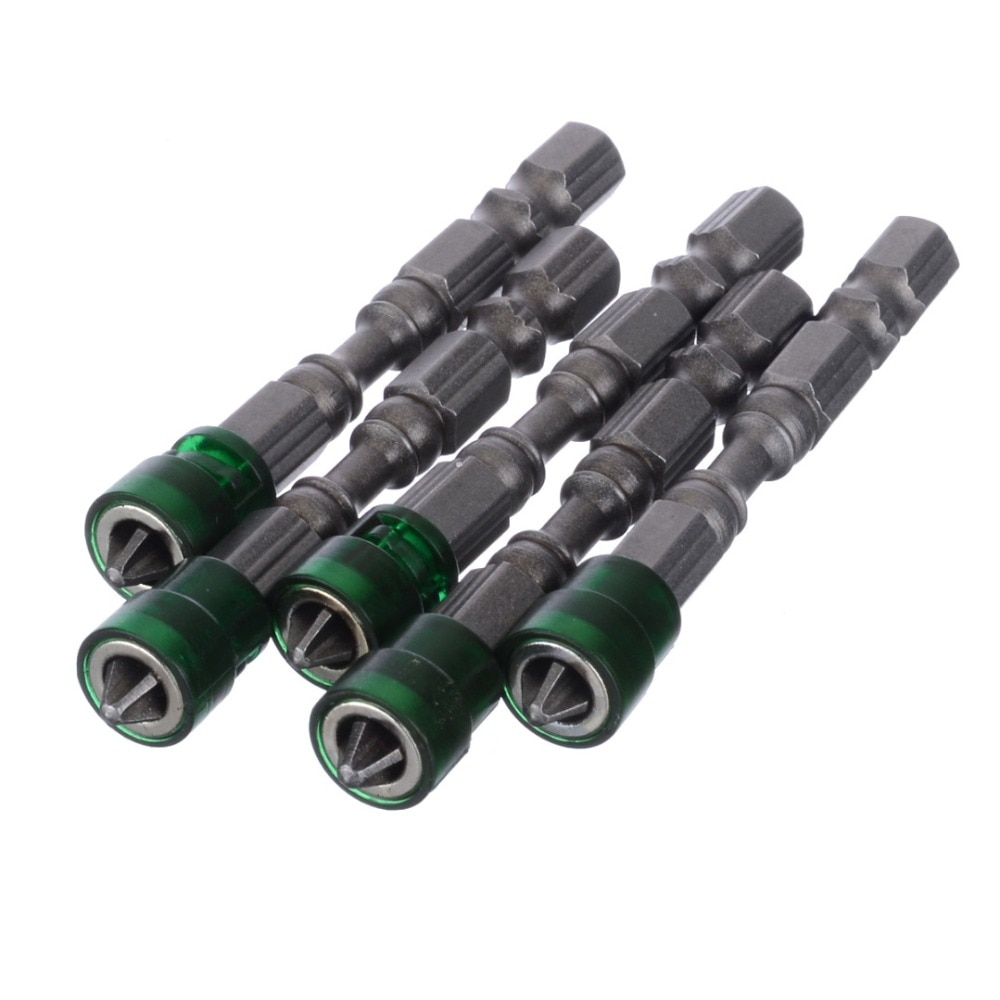 5Pcs Single Head Magnetic Screwdriver Bits