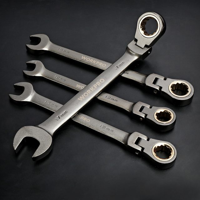 8Pcs Flex Head Ratcheting Wrench Set - Decoratormall