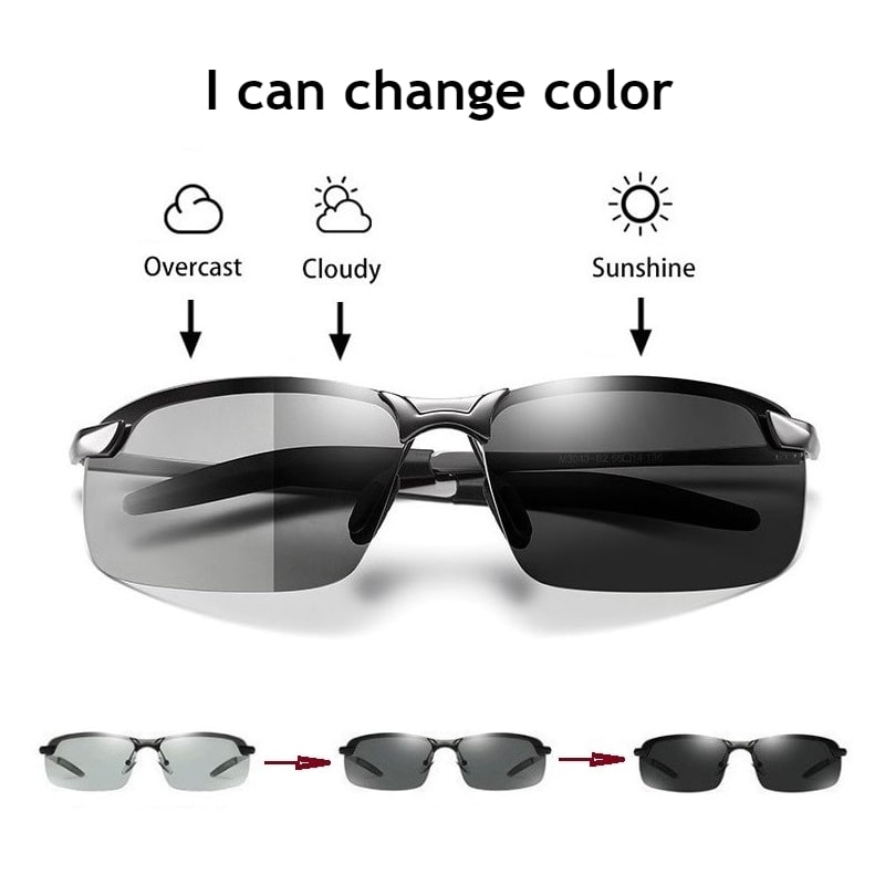 Polarized Photochromic Sunglasses - Decoratormall