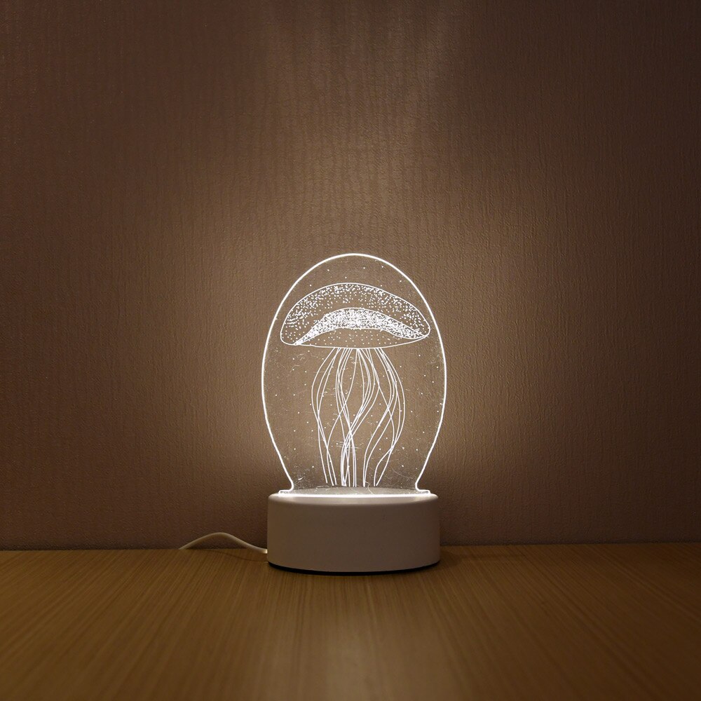 Creative 3D Illusion LED Night Lights - Decoratormall