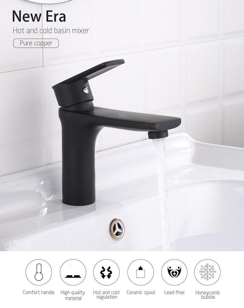 Black Bathroom Faucet for Countertop Sinks with Extra High Spout ...